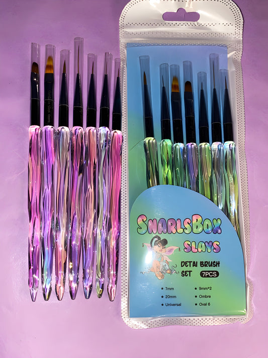 7 piece Detail Brush sets and mini budget bundles