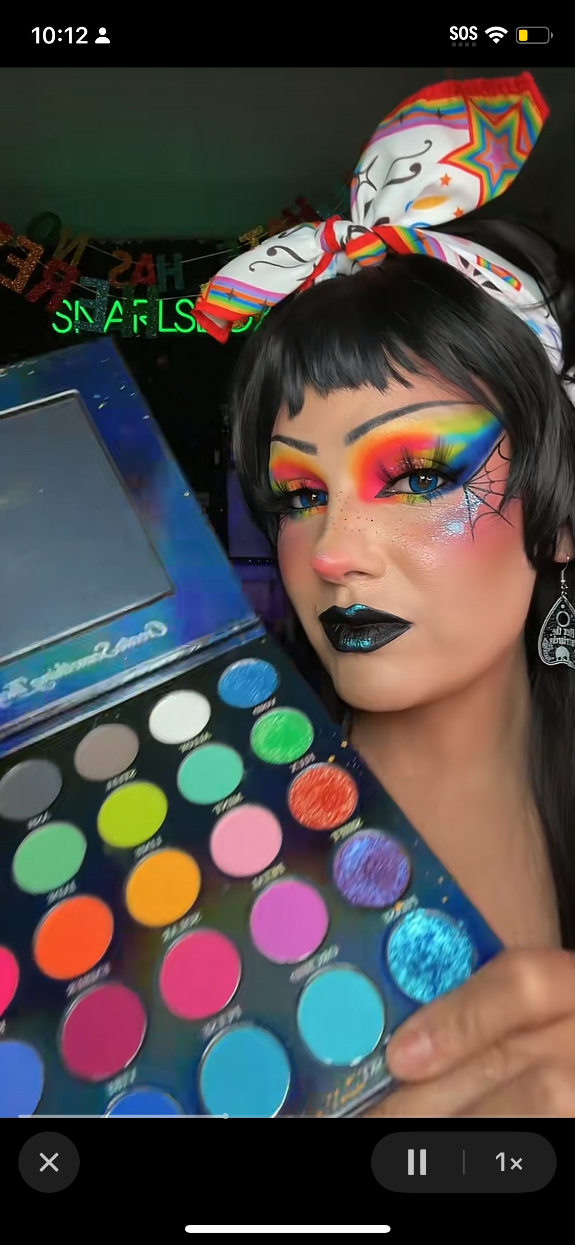 Vivid Spectrum multi chrome & matte 30 pan eyeshadow palette